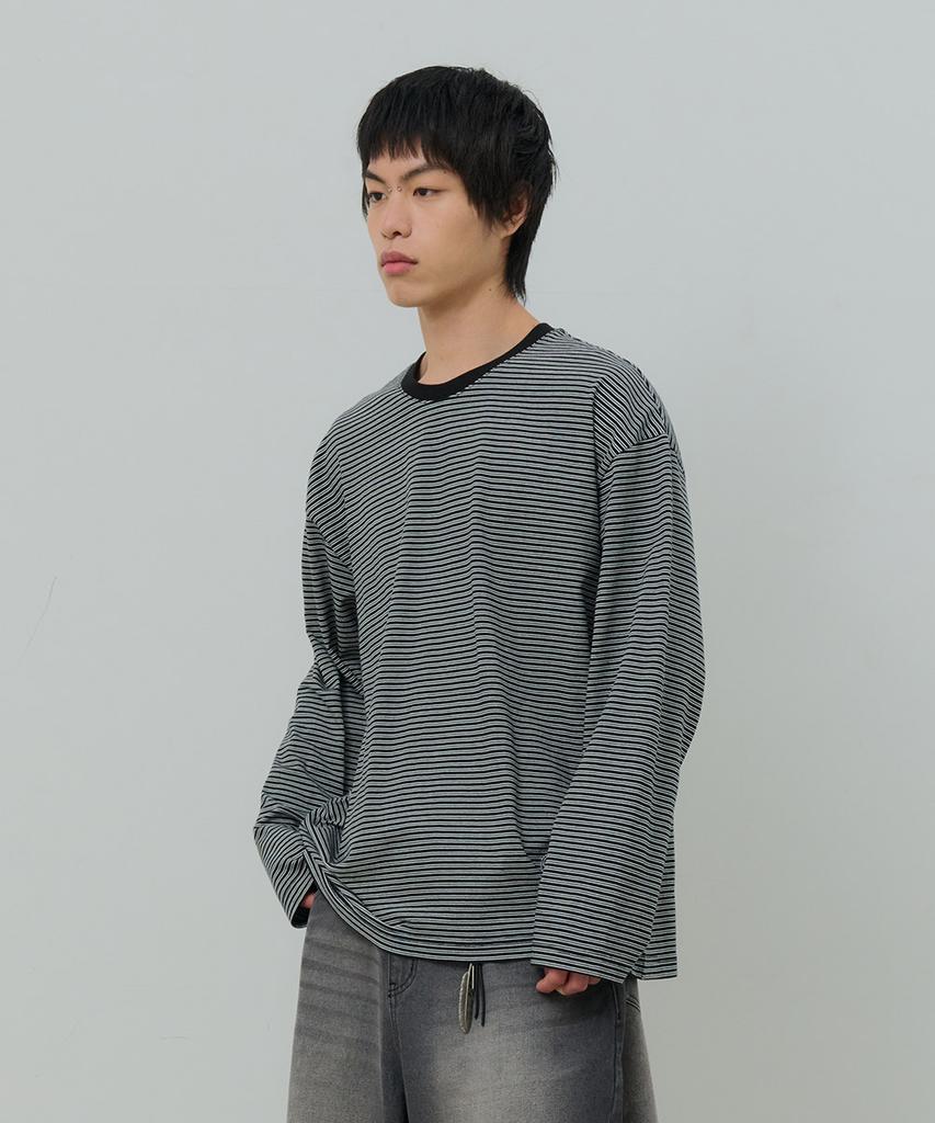 Desiledeu Embroidered Striped Long Sleeve T-Shirt-Fask5103B03
