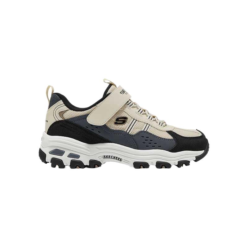 Skechers Boys Fashion Versatile Trendy Casual Shoes Kids Sneaker Natural 405326L-NTBK