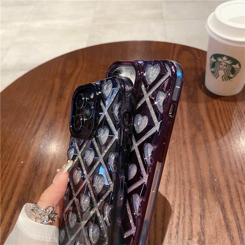 For iPhone 15 Pro Max Luxury Plating Frame Flash Glitter Phone Case For iPhone 11 12 13 14 15 16 Soft Protective Cover
