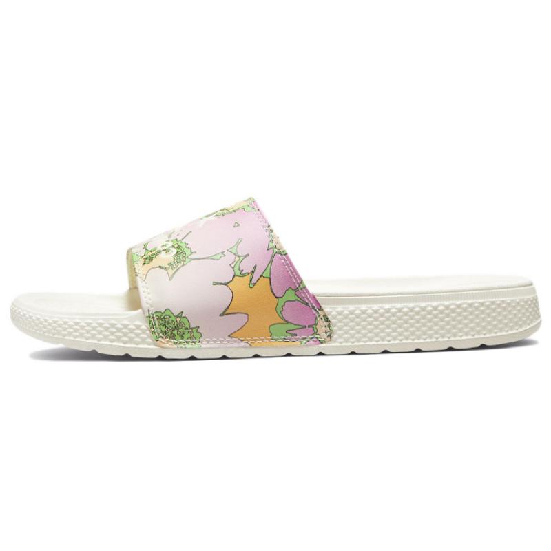 

Converse Chuck Taylor All Star Цветочные Модные Спортивные Шлепанцы на резиновой подошве Унисекс Белые Фиолетовые 35