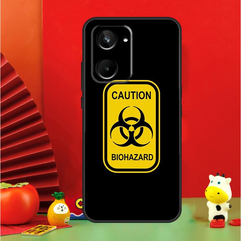 Biohazard Symbol Logo For Realme GT6 GT7 15 Pro 10 11 12 13 14 Pro Plus C65 C67 C63 C61 C55 C51 C53 C35 C75 Case