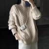 Women Autumn Winter Thick Knitted Cardigan Casual Knit Wool Sweater Female Elegant Jacket Tops
