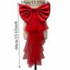 Single Layer Big Bow Waist Decoration Satin Mesh Solid Color Gown Waist Ornament Chic Temperament Wedding Dress Accessories