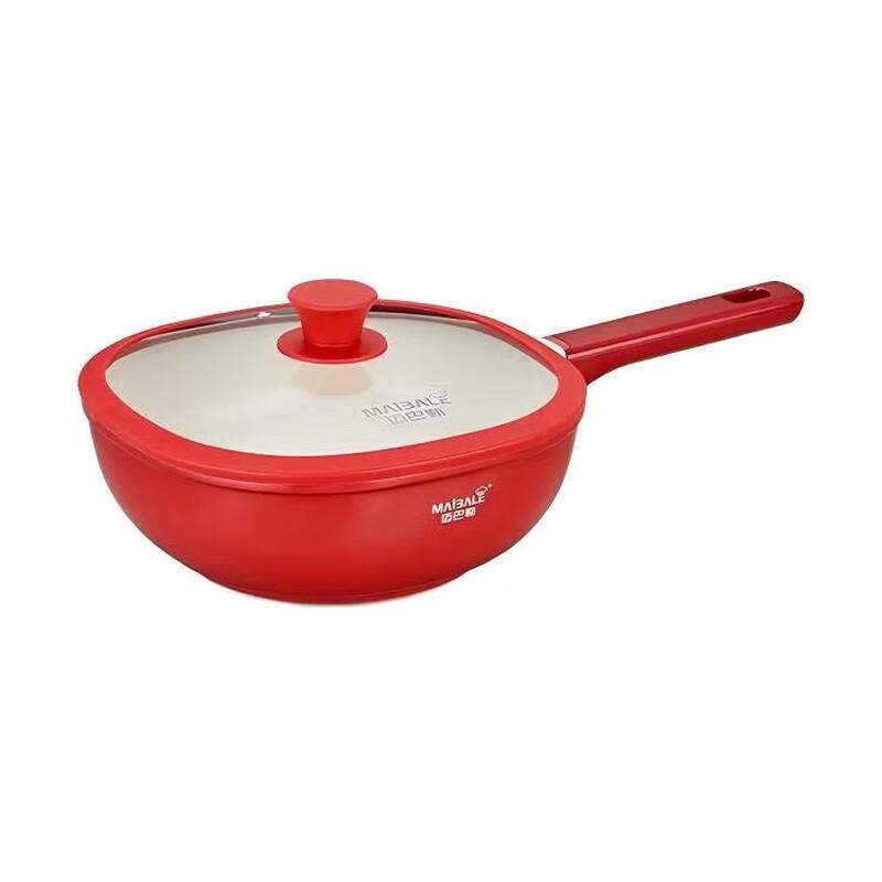 Maibal Titanium Ceramic Non-stick Square Casserole - China Red
