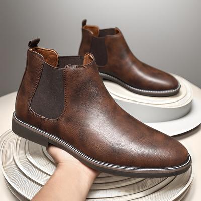 Stivali Eleganti da Uomo Stivali Chelsea alla Moda Marca Business Casual Stivale in Pelle Stile Britannico Stivaletti da Uomo Stivaletto Botas2024