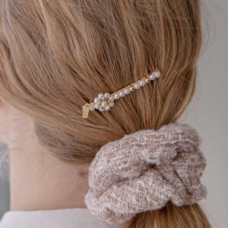 

Jean Paul Clarisse Flower Pearl Hairpin LFSL0300 Silver