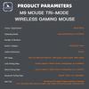 Darmoshark M9 Lightweight Tri-Mode Wireless Gaming Mouse, Esports Flagship for Office & Gaming , Bluetooth / 2.4G / Wired Connection