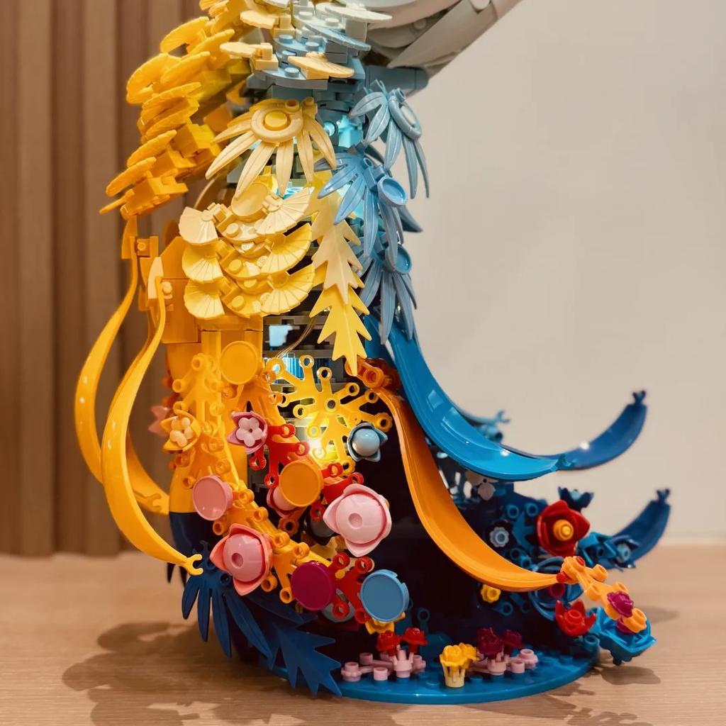 Non-Toxic Animals Flowers Peacocks Assembled Models Building Blocks Toys Light Home Furnishings Decorations Valentine'S Day Gifts