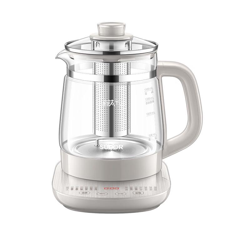 SUPOR 1.5L Multi-function Glass Wellness Kettle CN Plug (adapter Included)