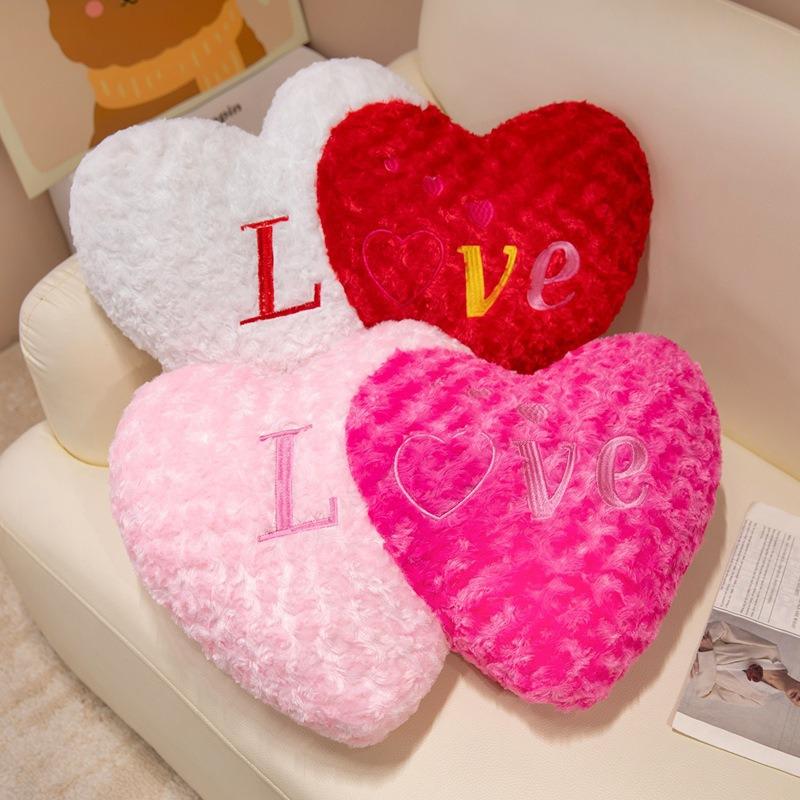 Heart-Shaped Bridal Lumbar Cushion - Valentine's Gift