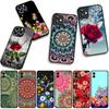 Floral Paisley Mandala Flower Texture Rose Case for Motorola Moto G54 G05 G24 G75 G85 G15 G86 Power Edge 50 30 Fusion neo Pro