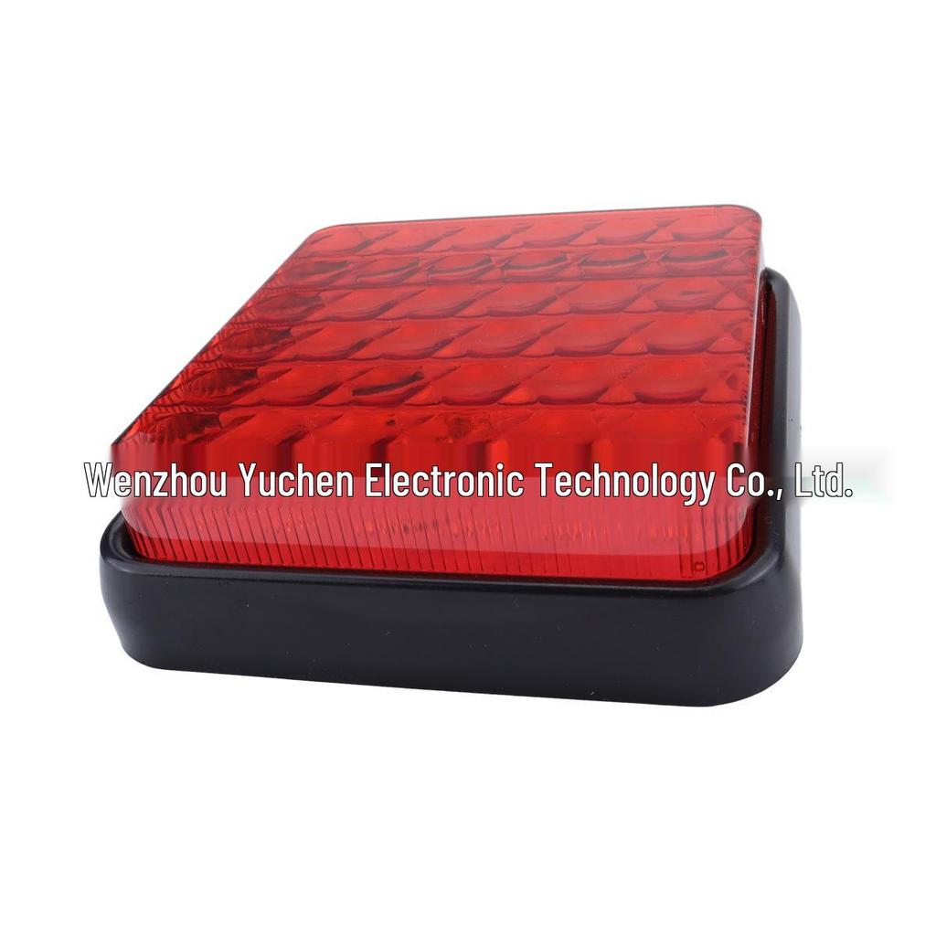 Waterproof 12V-24V LED Tail Light for Trucks - High Brightness, Warning, Marker, Signal, Steady or Flashing Mode