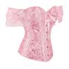 Breathable Polyester Lace Corset Top Adjustable Ties And Elegant Off Shoulder Design Traditional Blossomy Bustier Top
