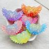 6Pcs Cute Resin Sparkling Colored Rose With Heart-shaped Wings Flat Back Scrapbooking DIY Jewelry Craft Decoration Accessories