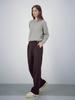 ACUD Crepe Flow Slacks _Brown