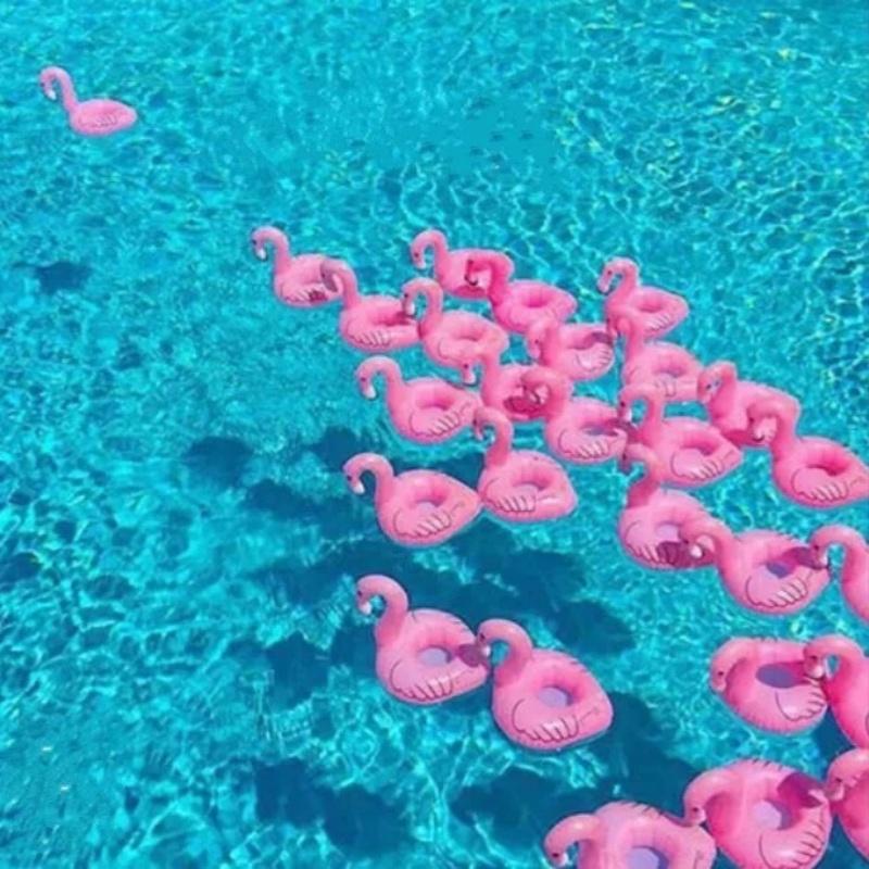 Party Decoration Mermaid, Watermelon, Flamingo Cup Holder Pvc Water Float Inflatable Drink Cup for Adults Pool Drinkware Tray