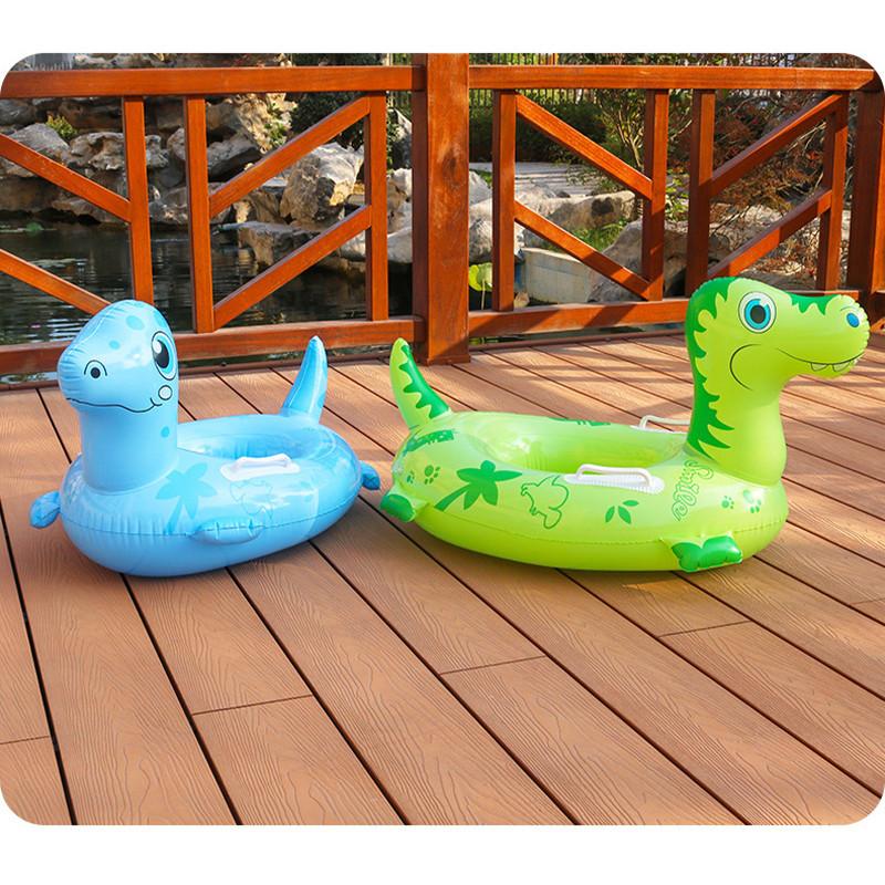 Children's Thickened Inflatable Dinosaur Seat Ring For Swimming Eco-friendly Pvc Material