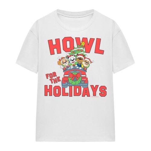 Paw Patrol Unisex Adult Howl For The Christmas Holidays T-Shirt