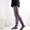 Multicolor Patterned Footed Tights for Women Printed Pantyhose Stockings for Dress Skirt Layering In Spring Fall Office and Daily Wear
