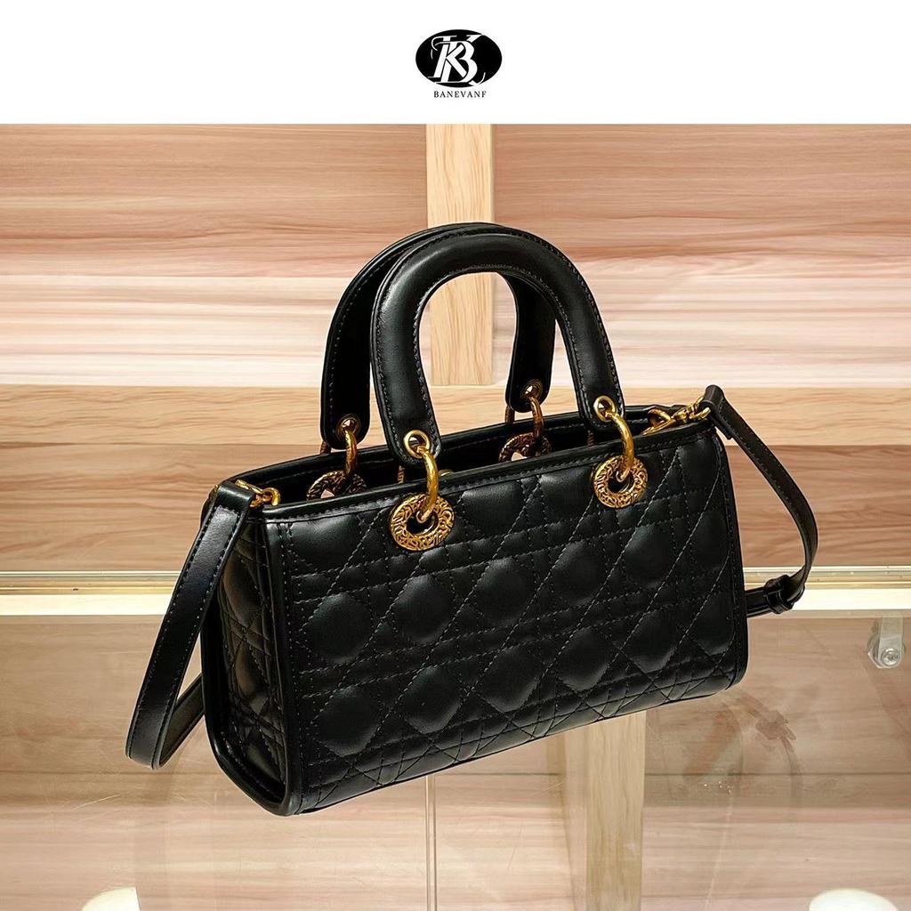 BANEVANF Geantă Iepuraș Prințesă 2025 - Geantă de mână crossbody matlasată din piele naturală