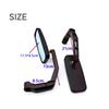 DIZLAS Motorcycle Mirror Clamp Mirror Square Mirror Folding Custom Left and Right (Black)