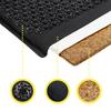 4FIZJO ECO Acupressure Mat with Buckwheat Hulls and a Pillow, Black