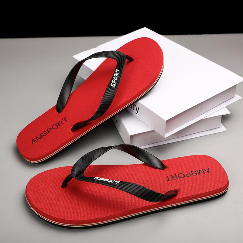 Pantofle pánské letní žabky venkovní protiskluzové ležérní pánské venkovní plážové boty štípající prsty korejská verze trendy internetová celebrita nazouváky