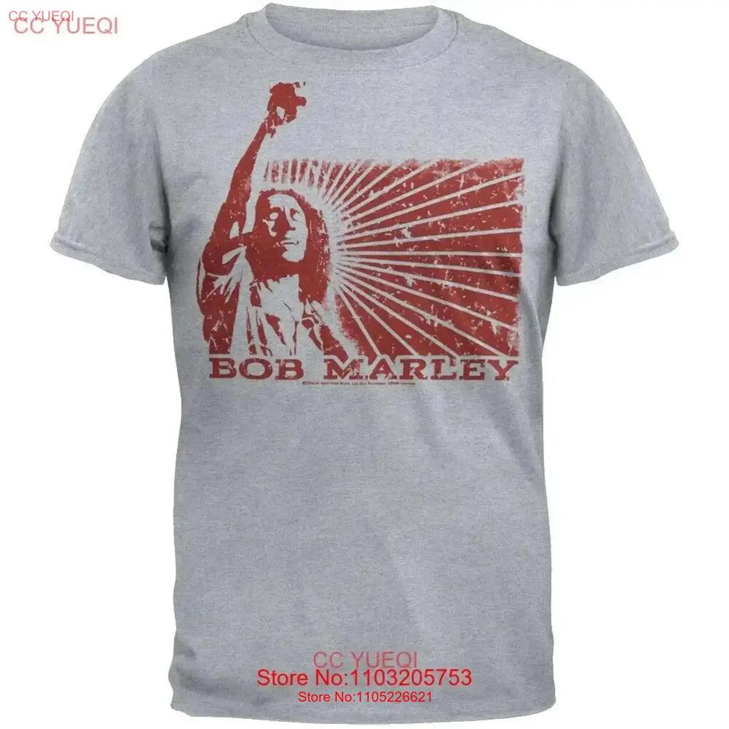 Bob Marley Rise Up Weiches T-Shirt Vintage Oberteil Für Jeden Tag Lässig Stilvoll Herren Mode Leicht Grafisch Atmungsaktiv