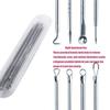 4 Pieces Stainless Steel Blackhead Remover Tools Set with Protective Case Double Ended Acne Extractor Pimple Needle Loop Kit for Skin Care