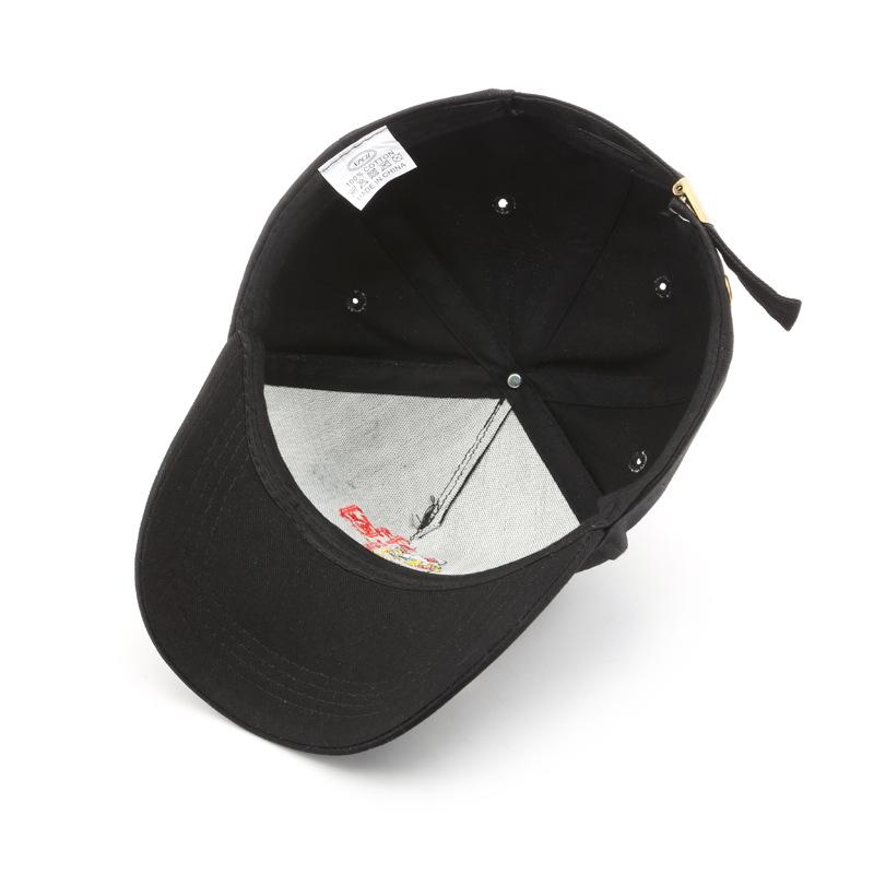 Hat fashion popular Chinese style letter embroidery curved brim baseball cap outdoor sun protection shade cap