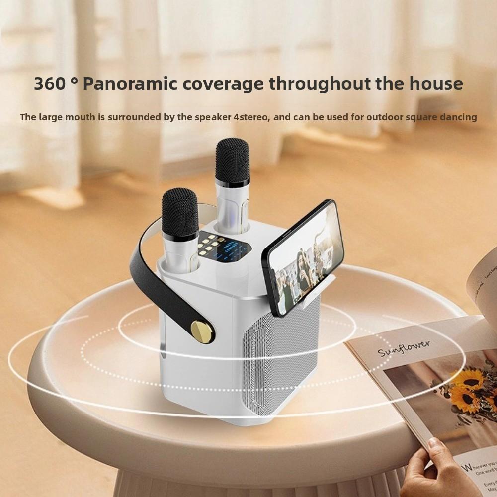High Power 360 Stereo Surround Karaoke Bluetooth 5.3 Karaoke Machine  Home TV KTV