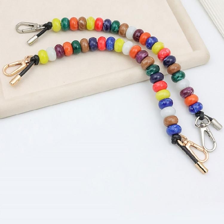 Creative Resin Handbag Chain Colorful Accessory for Unique Bag Decoration Beaded Handbag Accessory
