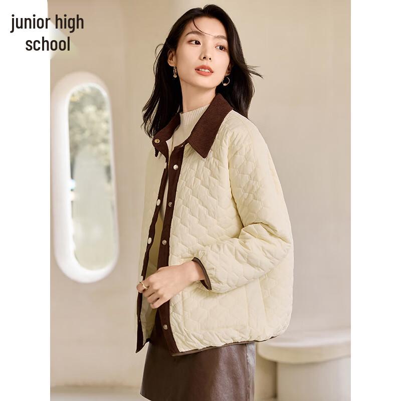 Women's Diamond Textured Padded Winter Jacket