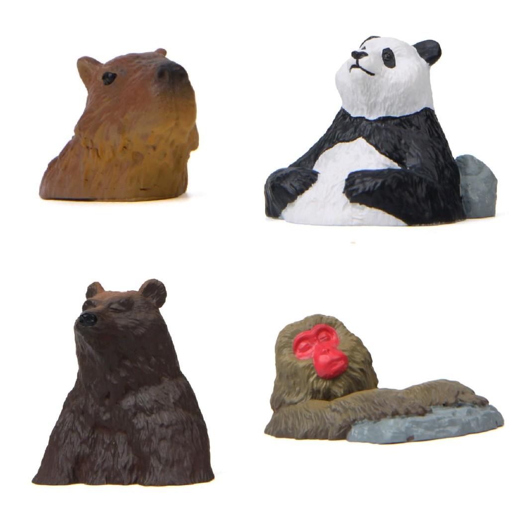 Dog Panda Resin Bear Figurine Toy With Cartoon Decoration For Home Decor Gift