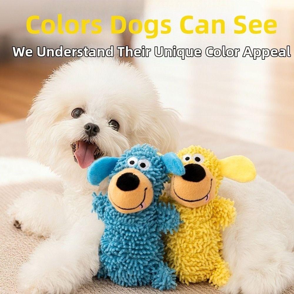 Cartoon Pet Shake Sound Toy Bite-resistant Cleaning Tooth Chew Toy Pet Chew Plush Toy  Gift