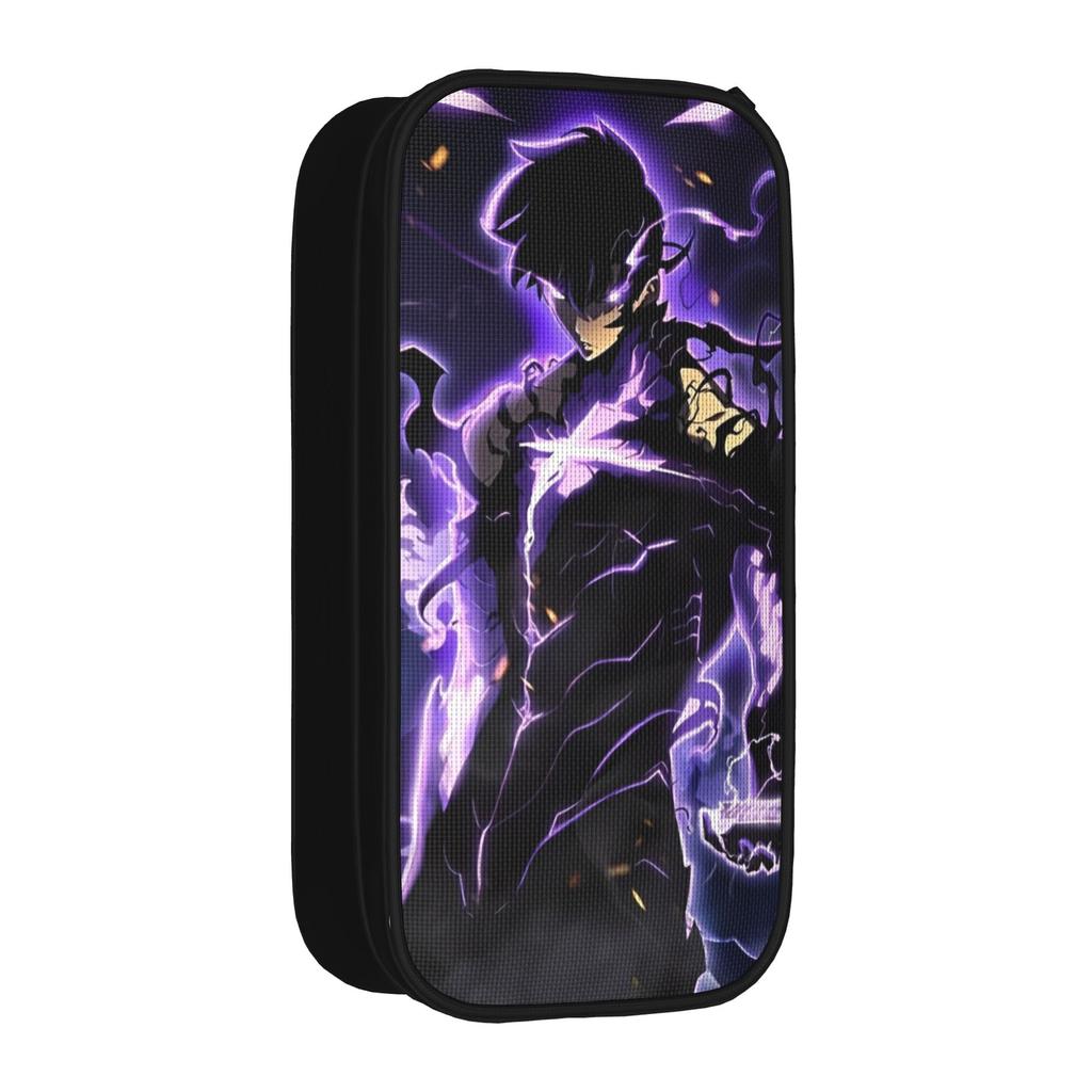 Anime Solo Levelings Pencil Case Classic Pen Holder Bag for Student Big Capacity Students School Gift Pencilcases