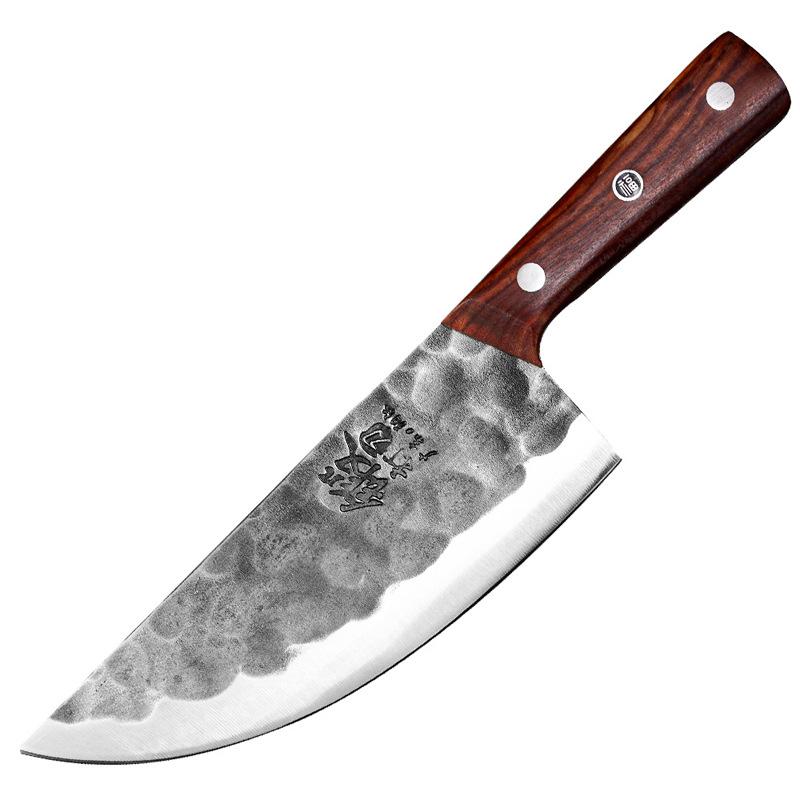 Kitchen Meat Cleaver Handmade Forged Butcher Knife Chef Slicing Peeling Cutter Cooking Knife for Household & Commercial