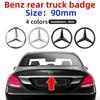 Car Sticker For Mercedes Benz 3D ABS silver/Black 9cm 90mm Car Rear Tail Trunk Emblem Badge Sticker Decals For Mercedes Benz W11