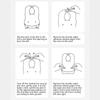 10Pcs Disposable Feeding Bib Cotton Bib for Toddlers Newborns Cotton Drooling Apron Baby Burp Cloths Feeding Bib