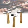 Practical Sturdy Metalworking Hammer Portable Accessory for Jewelers Supplies Flat Face Hardwood Handle Daily Use