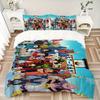 3Pcs Dragon Ball Heroes Ultimate Battle Bedding Set Soft Fabric Duvet Cover Pillowcases Home Christmas Xmas Halloween Gift 1 Duvet Cover 2 Pillowcase