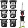 Adattatori Versatore Alcolici 1/4/6 pezzi Perfetti Per Grandi Bottiglie di Olio d'Oliva e Bottiglie di Liquore Fino a 1 Pollice/25mm Adattatore per Collo di Bottiglia