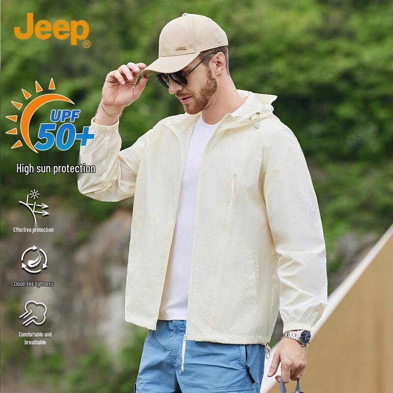 JEEP Men s Outdoor Hooded UV Protection Jacket 3XL