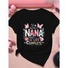 European Size Nana Butterflies Women'S Plus Size Sports Short Sleeve T-Shirt