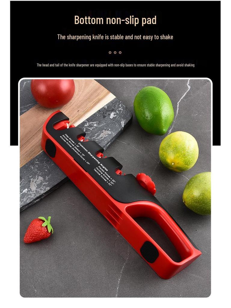 Adjustable 4-in-1 Knife Sharpener: Multifunctional Kitchen Sharpening Tool