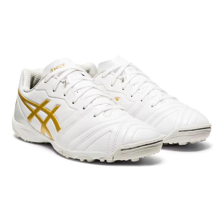 Asics Ultrezza Series GS TF Artificial Turf Low-Top Running Shoes Kids Running Shoes White Yellow 1104A021-101