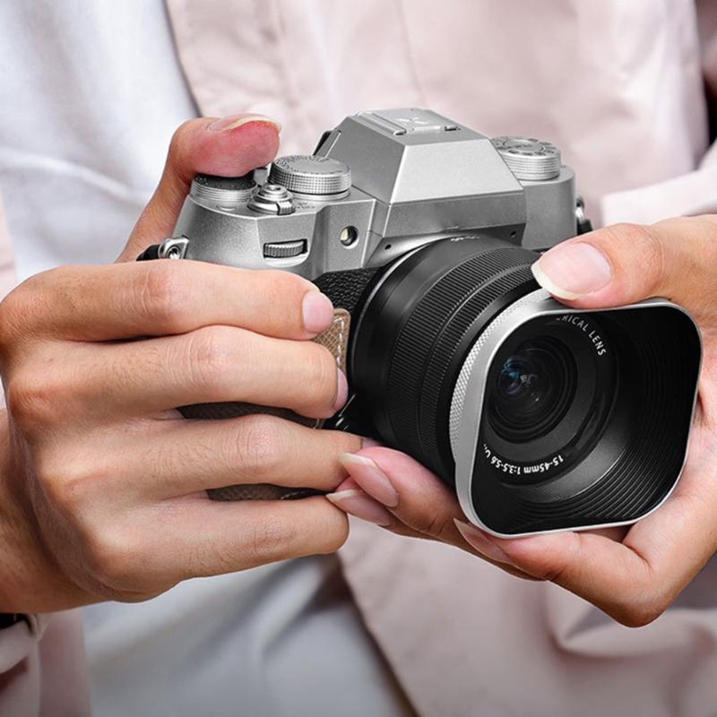 Professional Photography Lens Hood Pack  Aluminum Lens Cover Enhances Photo Quality