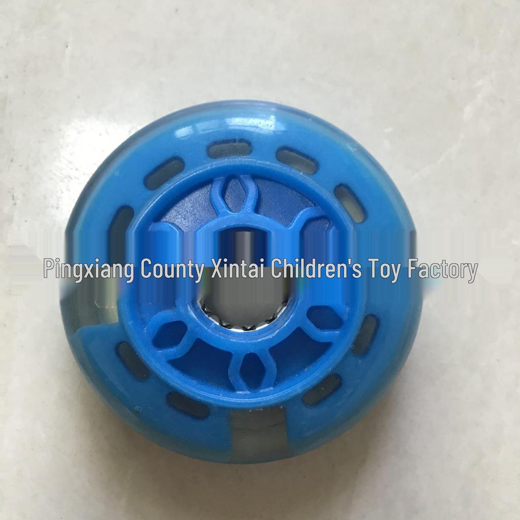 PU Flashing Scooter Wheel for Children's Wiggle Cars - Silent Roller Skating Caster Accessories