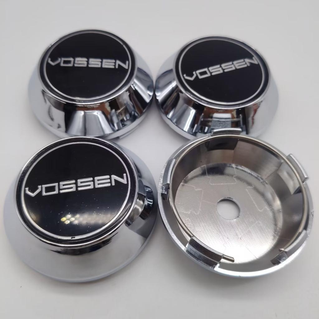 4Pcs/set Vossen Logo Centre Caps For Rims 60mm 64mm 65mm 68mm 69mm Wheel Hub Caps Wheel Covers Car Rims Tire Accessories