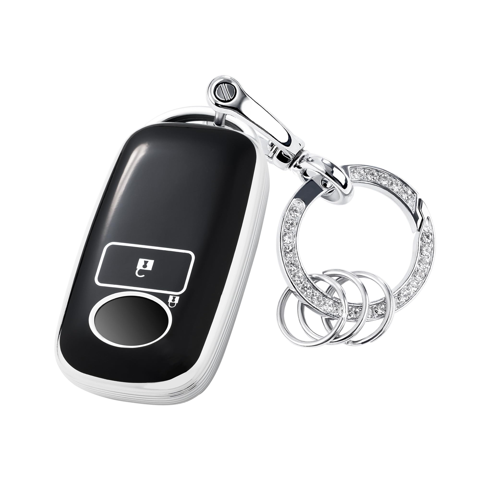 

Совместимый с Toyota Daihatsu чехол для ключа — это чехол для ключа Rumi, чехол для смарт-ключа New Taft, серебряный